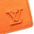 Louis Vuitton AB Louis Vuitton Orange Calf Leather Aerogram Brazza Wallet France