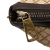 Gucci AB Gucci Brown Beige Canvas Fabric Diamante Hobo Bag Italy