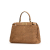 Fendi AB Fendi Brown Beige Calf Leather Medium Peekaboo Iconic Matisse Intreccio Satchel Italy