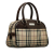 Burberry AB Burberry Brown Beige Canvas Fabric House Check Handbag United Kingdom