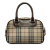 Burberry AB Burberry Brown Beige Canvas Fabric House Check Handbag United Kingdom