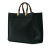 Fendi B Fendi Black Calf Leather Medium Sunshine Shopper Tote Italy