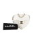 Chanel AB Chanel White Lambskin Leather Leather Mini Lambskin CC in Love Heart Crossbody France