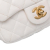 Chanel B Chanel White Ivory Lambskin Leather Leather Mini Square Lambskin Romance Single Flap Italy