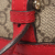 Gucci AB Gucci Brown Beige with Red Coated Canvas Fabric Medium GG Supreme Nice Boston Bag Italy