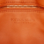 Bottega Veneta AB Bottega Veneta Orange Calf Leather skin Intrecciato Padded Chain Cassette Satchel Italy