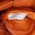 Bottega Veneta AB Bottega Veneta Orange Calf Leather skin Intrecciato Padded Chain Cassette Satchel Italy