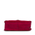 Chanel B Chanel Red Suede Leather Stitched Single Flap Italy