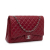 Chanel B Chanel Red Lambskin Leather Leather Maxi Classic Lambskin Double Flap Italy