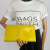 Saint Laurent Flap Clutch Patent Leather Yellow