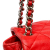 Chanel AB Chanel Red Lambskin Leather Leather Maxi Washed Lambskin Chain Around Flap Italy