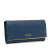 Prada B Prada Blue Calf Leather Saffiano Continental Wallet Italy