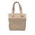 Chanel B Chanel Gold with Brown Beige Coated Canvas Fabric Small Paris-Biarritz Tote Italy