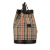 Burberry B Burberry Brown Beige Canvas Fabric Haymarket Check Drawstring Bucket Bag United Kingdom