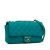 Chanel AB Chanel Blue Turquoise Calf Leather CC Quilted skin Single Flap Italy