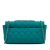 Chanel AB Chanel Blue Turquoise Calf Leather CC Quilted skin Single Flap Italy