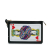 Dolce&Gabbana AB Dolce & Gabbana Black Calf Leather Printed skin Playing Card Wristlet Clutch Italy