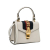 Gucci AB Gucci White Calf Leather Mini Sylvie Satchel Italy