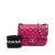 Chanel B Chanel Pink Dark Pink Lambskin Leather Leather Mini Classic Lambskin Square Flap Italy