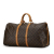 Louis Vuitton B Louis Vuitton Brown Monogram Canvas Canvas Monogram Keepall Bandouliere 55 France