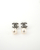 Chanel CC Icon Series Rhinestones and Pearl Earrings