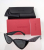 Valentino Garavani Black frame Red iconic logo Lucite sunglasses