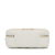 Chanel AB Chanel White with Gold Lambskin Leather Leather Golden Plate Vanity Case Italy