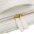 Chanel AB Chanel White with Gold Lambskin Leather Leather Golden Plate Vanity Case Italy