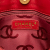 Chanel B Chanel Red Burgundy Lambskin Leather Leather CC Lambskin Wild Stitch Handbag France