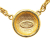 Chanel B Chanel Gold Gold Plated Metal CC Round Pendant Necklace France