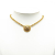 Chanel B Chanel Gold Gold Plated Metal CC Round Pendant Necklace France