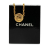 Chanel B Chanel Gold Gold Plated Metal CC Round Pendant Necklace France