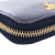 Prada B Prada Blue Dark Blue Saffiano Leather Zip Around Small Wallet Italy