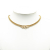 Christian Dior AB Dior Gold Gold Plated Metal Rhinestone Necklace France