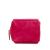 Saint Laurent AB Saint Laurent Pink Suede Leather and Calfskin Jamie Cube Charm Pouch Italy