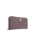 Chanel B Chanel Purple Patent Leather Leather CC Quilted Patent Zip Around Long Wallet Italy