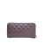 Chanel B Chanel Purple Patent Leather Leather CC Quilted Patent Zip Around Long Wallet Italy