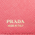 Prada B Prada Pink Saffiano Leather Key Holder Italy