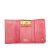 Prada B Prada Pink Saffiano Leather Key Holder Italy