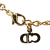 Christian Dior B Dior Gold Gold Plated Metal Rhinestone Necklace France