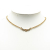 Christian Dior B Dior Gold Gold Plated Metal Rhinestone Necklace France