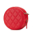 Chanel AB Chanel Red Caviar Leather Leather Quilted Caviar Round Clutch With Chain Italy