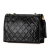 Chanel B Chanel Black Lambskin Leather Leather Quilted Lambskin Tassel Crossbody Italy