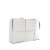 Bottega Veneta AB Bottega Veneta White Calf Leather Medium Intrecciato Arco Tote Italy