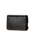 Chanel B Chanel Black Lambskin Leather Leather CC Quilted Lambskin Single Flap France