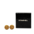 Chanel B Chanel Gold Gold Plated Metal CC Clip On Earrings France