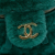 Chanel AB Chanel Green Fur Natural Material Small Quilted Shearling Vanity Case Italy