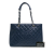 Chanel AB Chanel Blue Dark Blue Caviar Leather Leather Caviar Grand Shopping Tote Italy