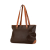 Celine B Celine Brown Coated Canvas Fabric Macadam Tote Italy