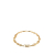 Christian Dior AB Dior Gold Gold Plated Metal CD Logo Chain Bracelet Germany